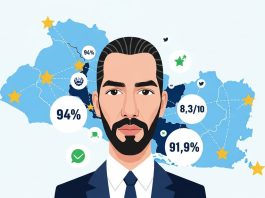 Bukele mantiene niveles de aprobación que superan el 90 % en El Salvador, tras 7 años en el poder