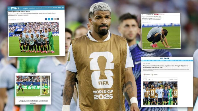 “Catarata de errores” y “a sacar la calculadora”: el análisis de la prensa uruguaya tras el empate ante Cabo Verde en el Mundial