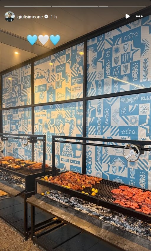 Dibu Martínez mostró la intimidad de un nuevo asado en la concentración de la selección argentina en el Mundial: “Todo light”