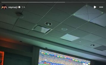 El curioso mensaje de Neymar en pleno partido de Brasil ante Haití por el Mundial
