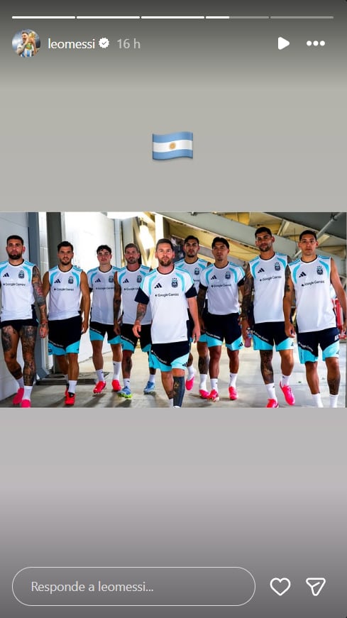 El épico posteo de Messi en la previa del último amistoso de la Selección antes del Mundial: los jugadores que lo acompañaron