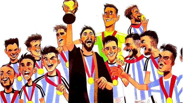 Escribió un libro de Messi, recibió una reacción de Antonela, y ahora le hizo una canción a la Selección para el Mundial: “Vamos por la cuarta estrella”