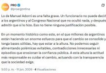 Fernando de Andreis sobre el caso Adorni: “No había ninguna posibilidad de que pase algo así en el gobierno de Macri”