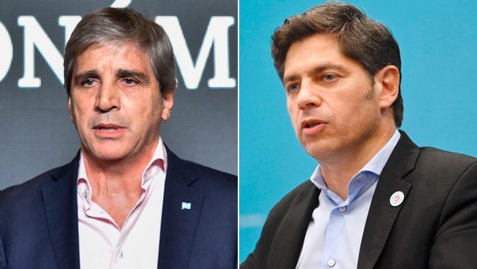 Kicillof descarta responderle a Caputo las reiteradas críticas y cree que lo beneficia que lo elijan como rival
