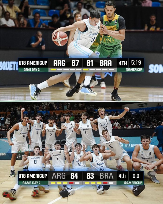 La increíble remontada de la selección argentina U18 de básquet en el clásico ante Brasil: “Nunca se les ocurra darse por vencidos”