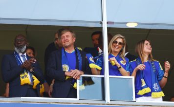 La reina Máxima celebró el histórico empate de Curazao en el Mundial: el baile junto al Rey y los jugadores en el vestuario