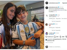 Las fotos que compartió Anto Roccuzzo tras el histórico partido de Messi: la amorosa dedicatoria por sus tres goles ante Argelia