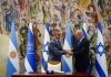 Martín Menem inició una visita oficial a Israel y fue recibido por el presidente de la Knesset