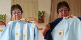 Tejió buzos de la Selección para sus siete nietos, se volvió viral y ahora tiene pedidos hasta noviembre