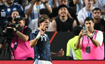 Tres toques de primera, asistencia de taco y definición precisa: el golazo de Giuliano Simeone en el triunfo de Argentina