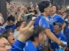 Una de las imágenes más llamativas del Mundial: la colorida previa de los hinchas de Japón al ritmo de la cumbia villera