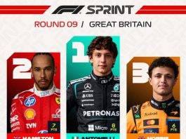 Así quedaron las posiciones en la Fórmula 1 tras la Sprint en Silverstone: el golpe de Antonelli por el título y el presente de Alpine