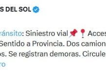 Chocaron dos camiones en la Panamericana: un chofer resultó herido y se registraron graves demoras en el tránsito