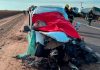 Choque fatal entre un utilitario y un camión en la Ruta 4 dejó dos muertos