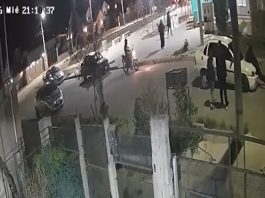 Chubut: chocó a un auto y se llevó a su conductor arriba del capot por varias cuadras