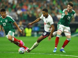 Con un polémico arbitraje, Inglaterra venció 3-2 a México y jugará frente a Noruega los cuartos de final del Mundial: todos los goles