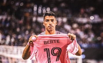El estremecedor golpe en la cabeza del argentino del Inter Miami Germán Berterame que lo obligó a salir en ambulancia
