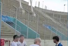 El video de la batalla campal en la final de la Liga Nicoleña: la patada por la espalda que sufrió un jugador con su hijo en brazos