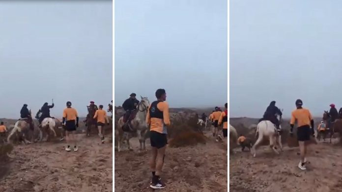 “Fue predeterminado”: qué dijo la organización del evento donde un grupo de jinetes agredió a unos corredores