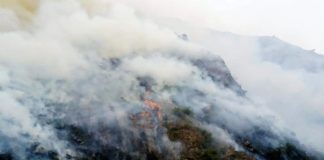 Incendio en las sierras de San Luis: los operativos intentan controlar las llamas y se investiga si fue intencional