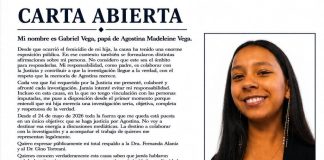 La carta del padre de Agostina Vega a un mes del crimen en Córdoba: “Esto no es un juego, es el femicidio de mi hija”