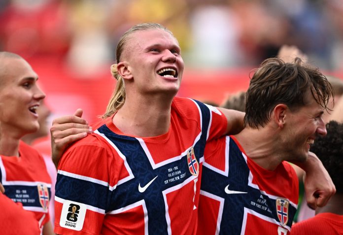 La egocéntrica frase de Haaland tras sus goles a Brasil en el Mundial y la marca histórica que logró