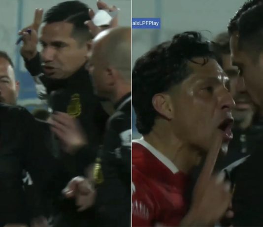 La escandalosa secuencia de la expulsión a Enzo Pérez: reclamo, gesto y protesta cara a cara con el cuarto árbitro