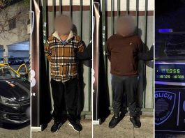 La Policía de la Ciudad detuvo a dos delincuentes que viajaban en un taxi trucho con más de un kilo de cocaína