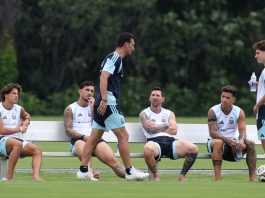 La selección argentina se entrenó pensando en la final con España y Lionel Scaloni empieza a definir la formación titular