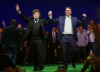 Las repercusiones en Brasil del discurso de Milei durante el acto de Flávio Bolsonaro: “Es inadmisible”