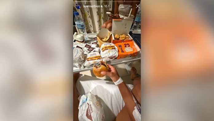 Perdió en Wimbledon, terminó internado y sorprendió a todos con un peculiar menú en la cama del hospital