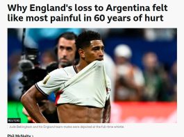 Por qué la derrota ante Argentina fue “la más dolorosa en 60 años de sufrimiento”, según un prestigioso medio inglés