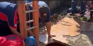 Rescataron a una mujer que cayó en un pozo de casi 12 metros mientras tendía la ropa en su casa