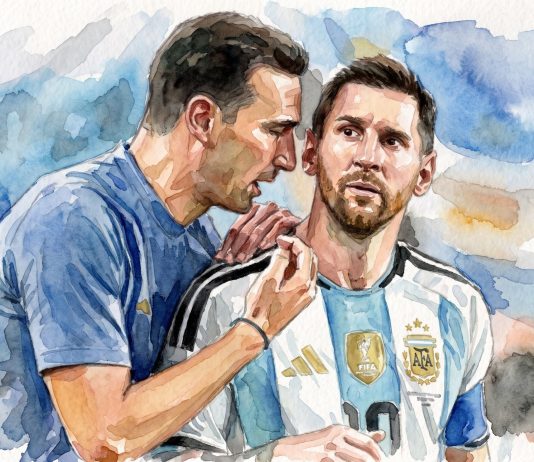Scaloni, entre la incógnita del equipo y lo que representa Messi