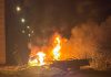 Tragedia en el Complejo Zárate-Brazo Largo: un camión que transportaba soda cáustica cayó del puente Urquiza, se incendió y murió su conductor