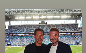 “¡Una verdadera leyenda!”: el reencuentro entre Diego Simeone y David Beckham que recordó un histórico cruce del Mundial 98