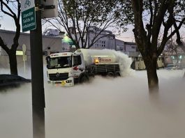 Alerta por un camión que derramó oxígeno líquido en Monte Castro: evacuaron una cuadra entera