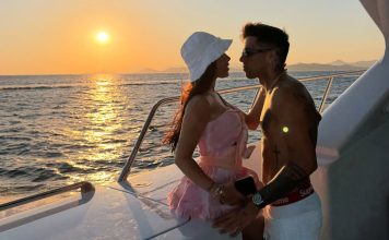 El álbum de fotos de las vacaciones de Enzo Fernández junto a Valu Cervantes y sus hijos en un paradisíaco destino