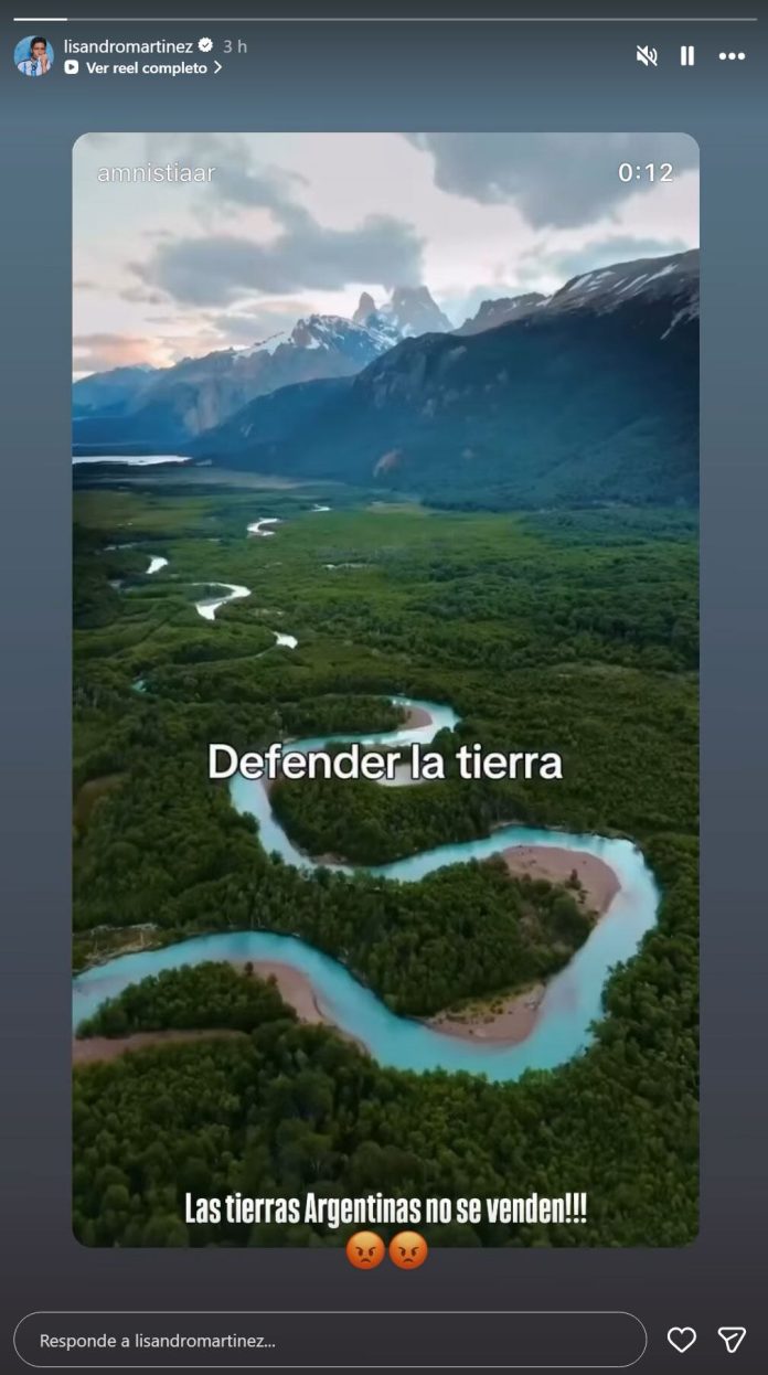 El campeón del mundo con la selección argentina que se expresó contra la ley de tierras: “No se venden”