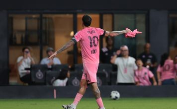El conmovedor gesto de Rodrigo De Paul tras marcar un gol con el Inter Miami para Lionel Messi por la muerte de su padre