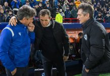 El divertido cruce entre Arruabarrena y Guillermo Barros Schelotto tras el empate entre Boca y Vélez: “Me voy porque él pide que me vaya”