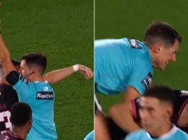 Expulsión, tackle del árbitro y gresca: el escandaloso final del partido entre Independiente y Lanús