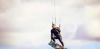 Falleció un joven de 32 años mientras practicaba kitesurf en una laguna: su novia filmó el último salto antes de la tragedia