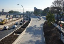 Habilitaron la colectora sur en la autopista Dellepiane y avanza la renovación