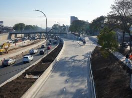 Habilitaron la colectora sur en la autopista Dellepiane y avanza la renovación
