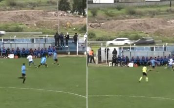Insólito: un jugador rechazó una pelota en pleno partido y provocó un accidente de tránsito