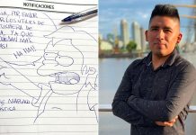 La historia detrás del profesor que usa dibujos para comunicarse con las familias: “Si te divertís, los chicos aprenden mejor”