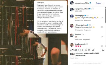 La llamativa carta que Papu Gómez publicó en sus redes sociales: “Todo pasa”