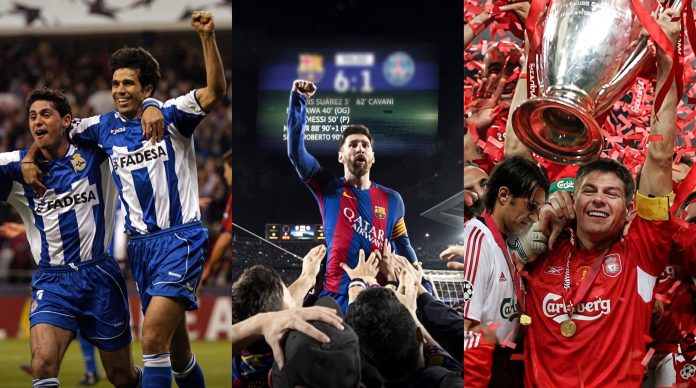 Las remontadas más recordadas en la historia de la Champions League
