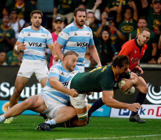 Los Springboks ya están en Buenos Aires y se preparan para enfrentar a Los Pumas